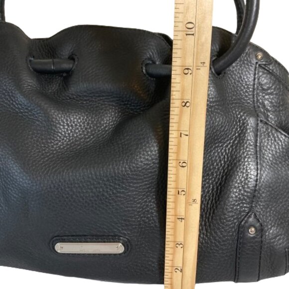 Cole Haan Leather Shoulder Bag, SALE! Pebbled Black Large Many Features, EUC - Picture 8 of 10